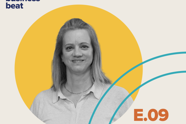 Greeley Business Beat graphic with Heidi Noggle