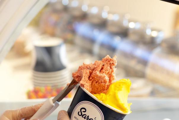 sara's gelato scoop