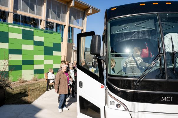 Motorcoach at Discover Green Bay