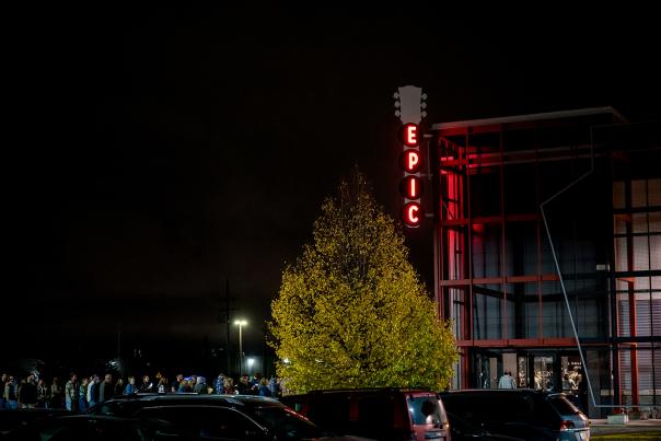 View of the Epic Events center signage