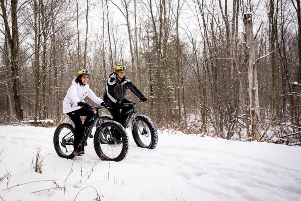 Winter biking in Green Bay