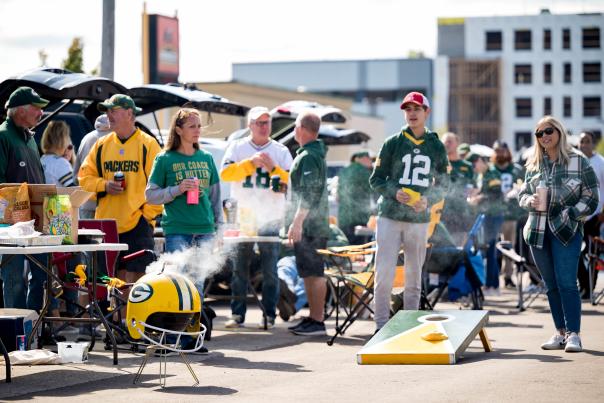 Tailgaters at Lambeau Field
