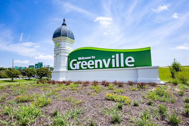 Welcome to Greenville Sign