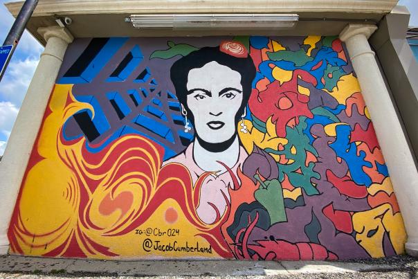 Frida Kahlo mural by Cody Bryan Richardson