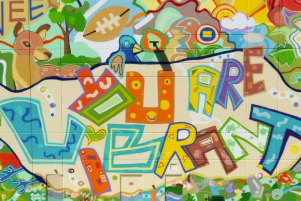 Suwanee's You Are Vibrant Mural
