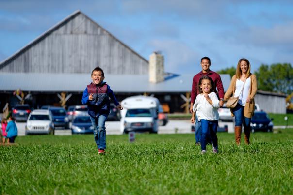 Family Outdoors at Beasley's Orchard