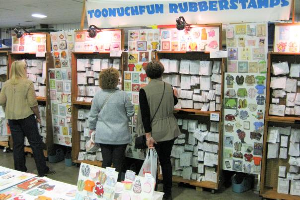 Booth t the 2018 Rubber Stamp and Paper Craft Festival