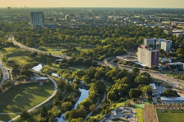 Buffalo Bayou Park and Memorial Drive