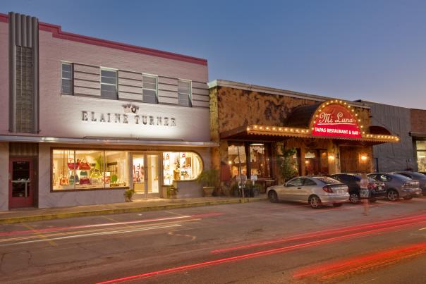 Store Fronts In Rice Village In Houston, TX