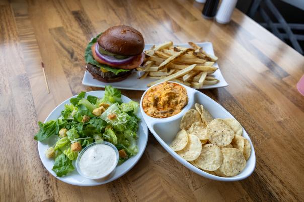 Trio of dishes at the Huntingdon Country Club