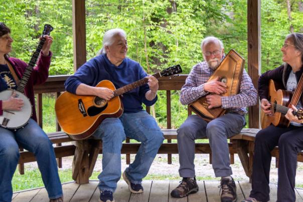 Group of performers at PA Folk Gathering