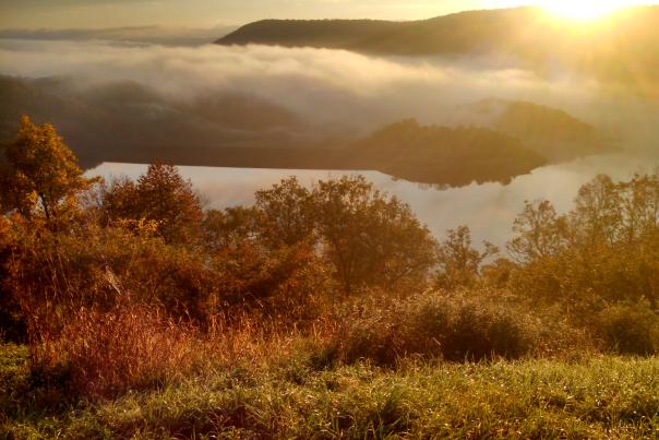 View of Ridenour Overlook in the Fall
