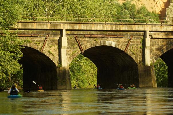 Mapleton Arch Trestle along the Juniata River Water Trail
