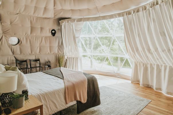 Airydale Retreat Glamping Dome Interior