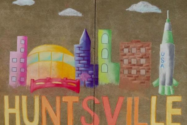 Chalk Drawing of Huntsville
