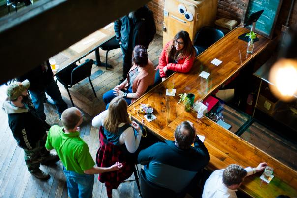 Green Bus Brewing overhead - Kadie Pangburn