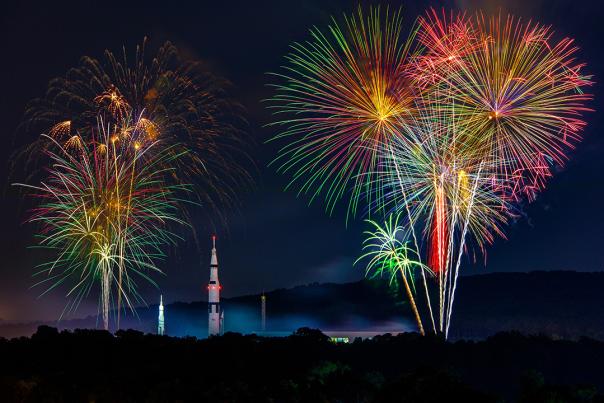 Fireworks at Rocket Center