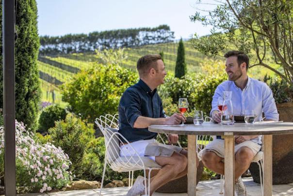 New Zealand Sipping wine on Waiheke Island