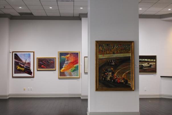 Conrad Indianapolis Art of Speed pop-up exhibit wall