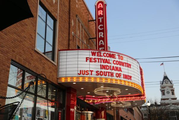 The Historic Artcraft Theatre in Franklin Festival Country