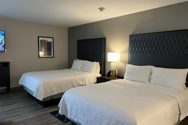Homewood Suites IUPUI Indianapolis bedroom area