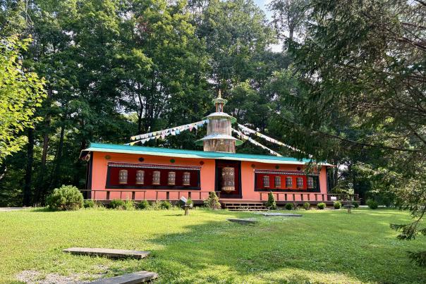 Tibetan Mongolian Buddhist Center Bloomington prayer wheels