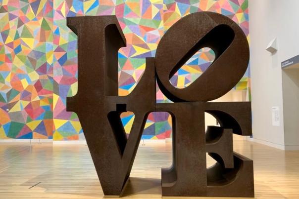 Robert Indiana LOVE sculpture, Newfields