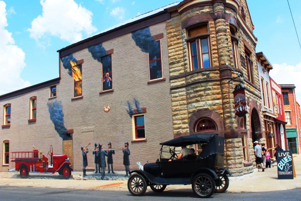 Richmond Depot District firehouse mural