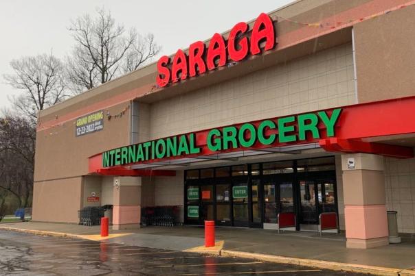 Saraga International Grocery exterior, Indianapolis