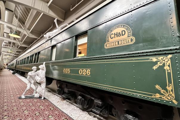 Indianapolis's Train Car Rooms at Crowne Plaza Hotel