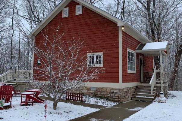 1891 Schoolhouse Inn Brown County winter