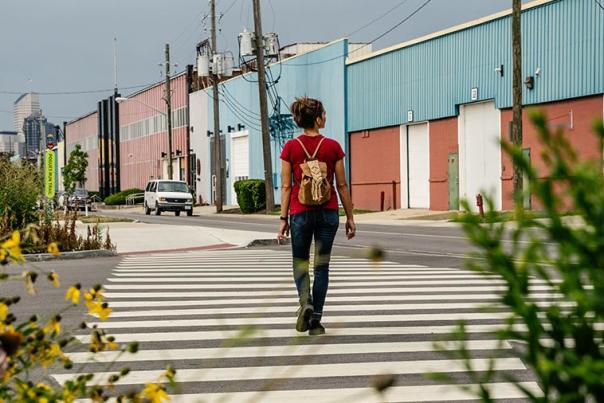 Someone Walking Around Circle City Industrial Complex