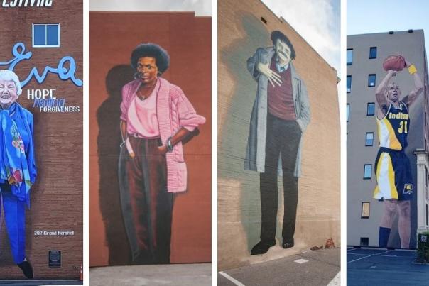 Visit These Larger-Than-Murals in Downtown Indianapolis