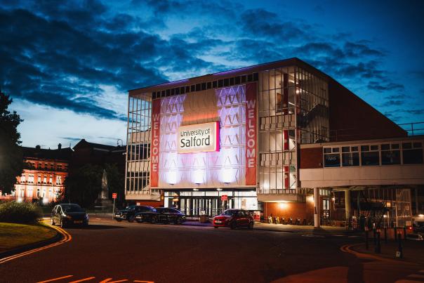 University of Salford Night