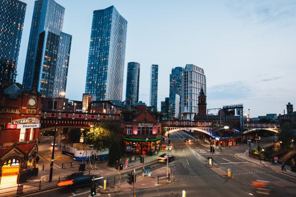 Deansgate Aerial