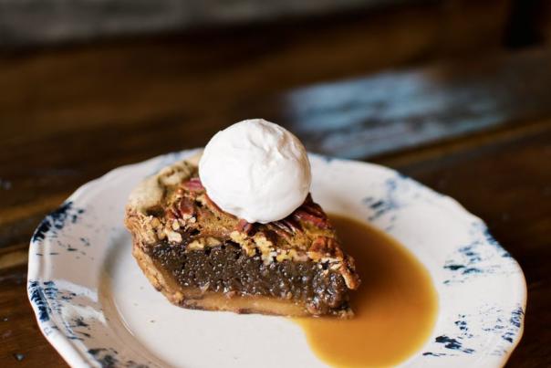 Pecan pie from The Ranch in Irving, TX
