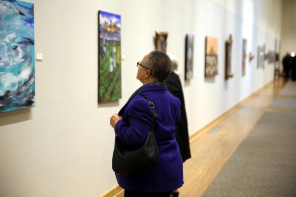 Viewing Art at the Irving Arts Center