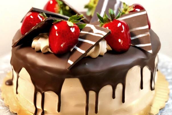 Chocolate fondue cake
