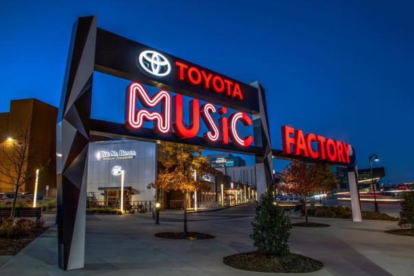Toyota Music Factory Sign