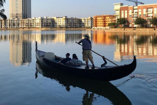 Gondola On Lake Carolyn In Irving, TX