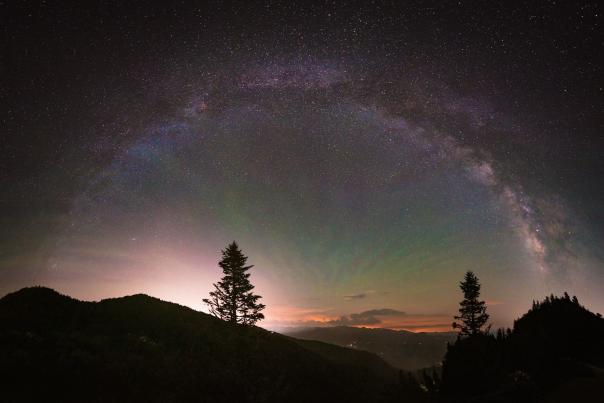 Milky Way Arched Over Waterrock Knob