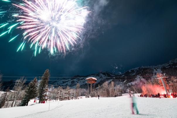 New Years' Eve Fireworks Jackson Hole Mountain Resort