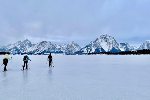 Cross Country over Jackson Lake