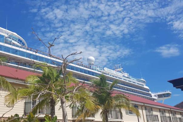 Falmouth Cruise Port with Caribbean Princess