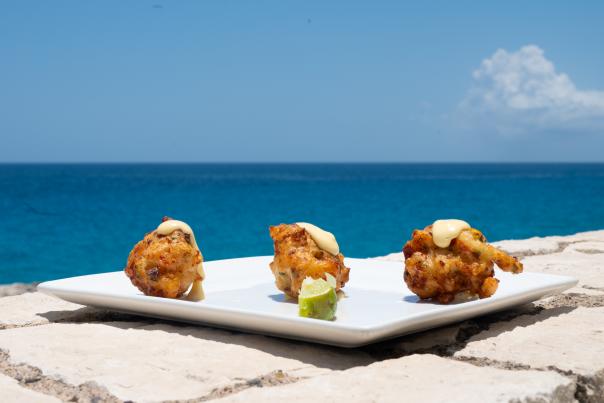 Conch Fritters at The Cliff Hotel