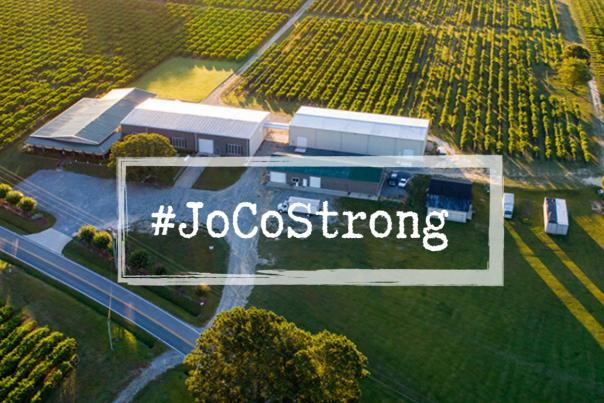 JoCo Strong header for pushing out information on tourism businesses affected by the Covid-19 virus.