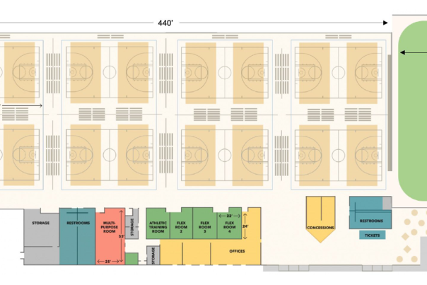 Indoor Sports Facility Rendering