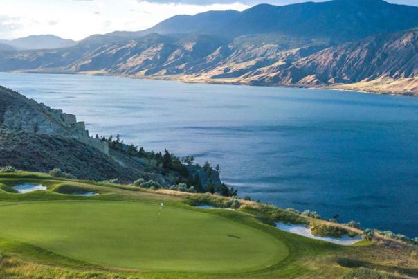 Golfing at Tobiano Golf Course