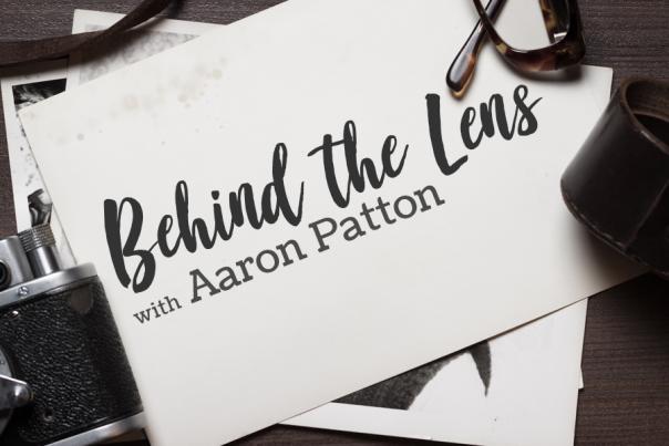 Behind the Lens logo by Aaron Patton