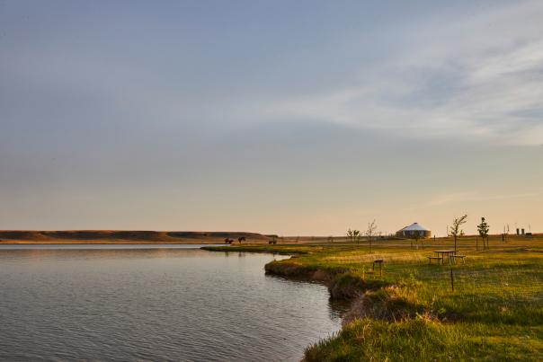 View of Horsethief Reservoir in Jetmore